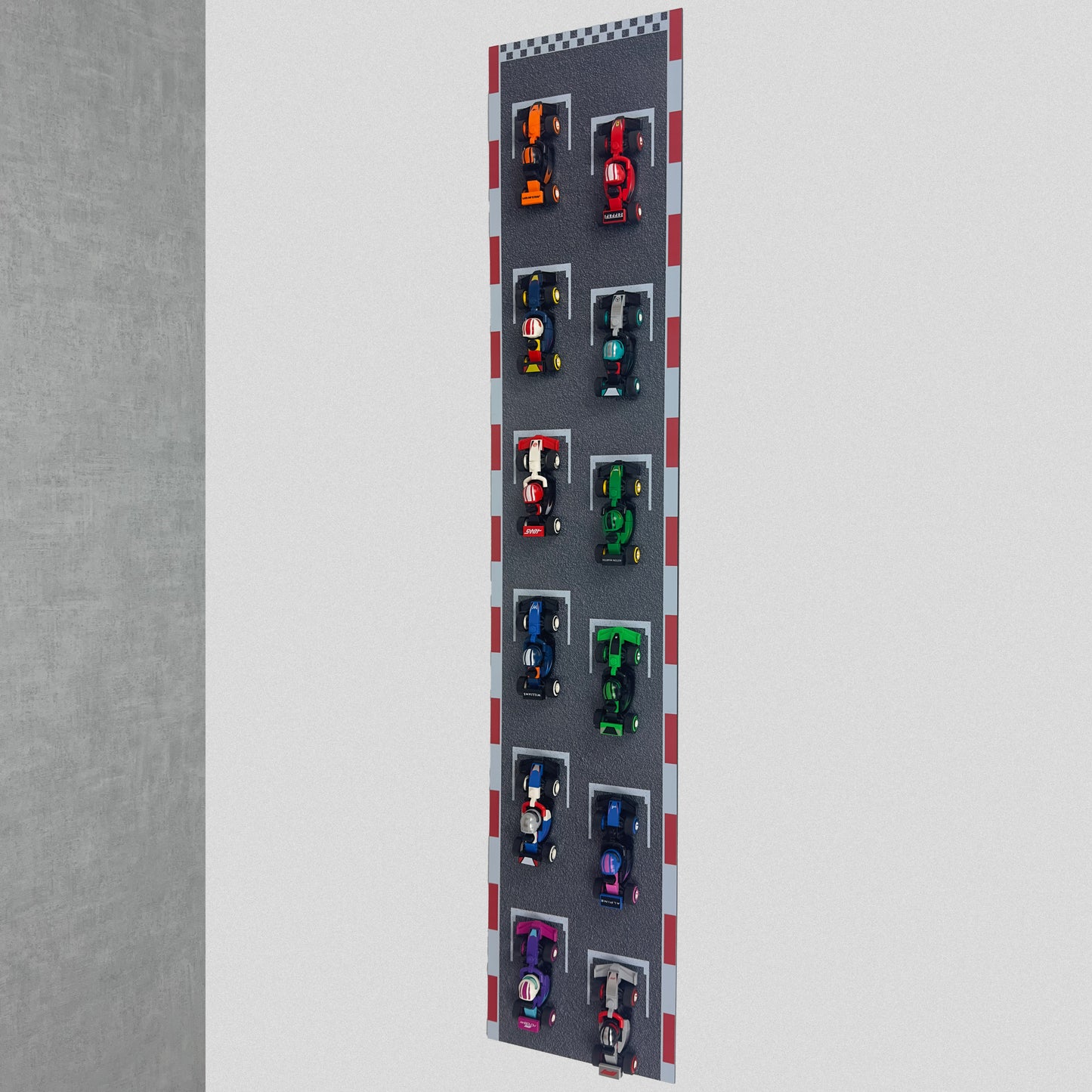 Wall Mounted Display Stand for LEGO® F1® Collectible Race Cars (71049)