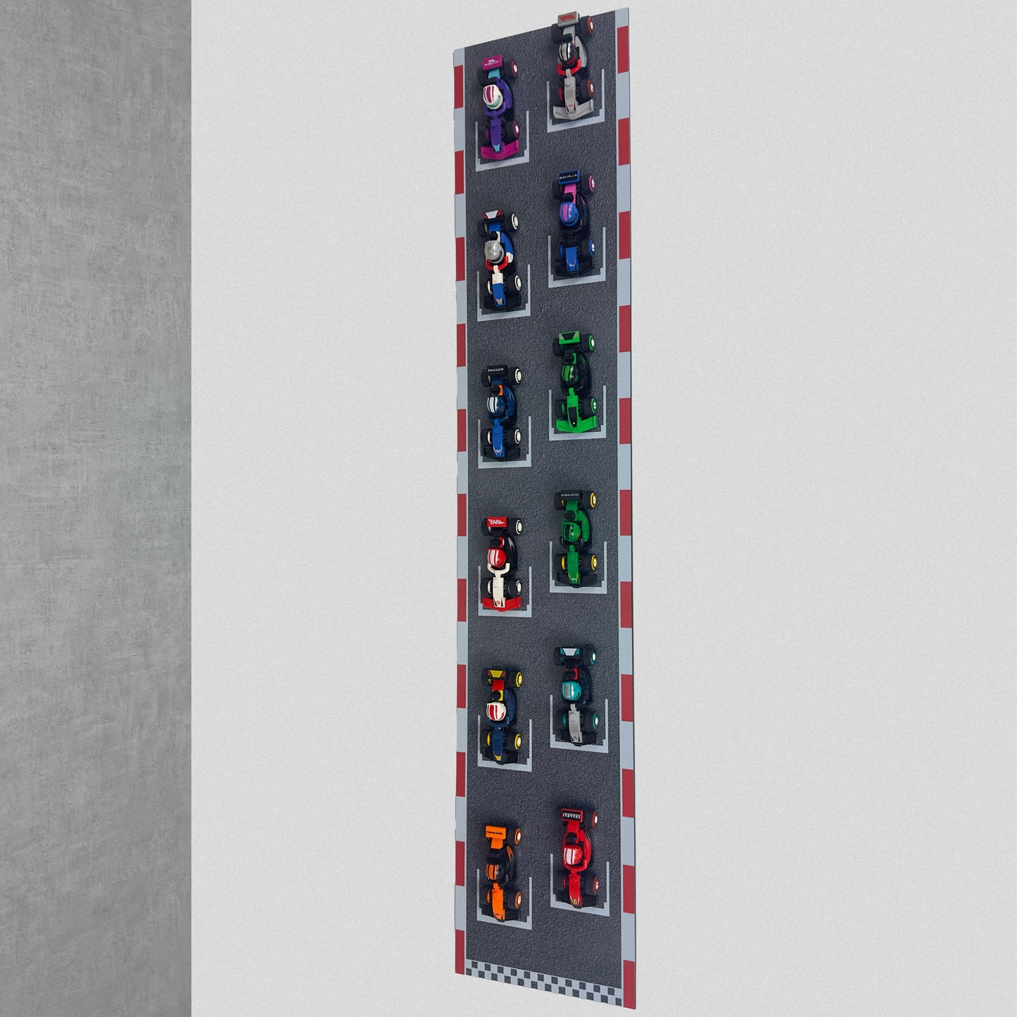Wall Mounted Display Stand for LEGO® F1® Collectible Race Cars (71049)