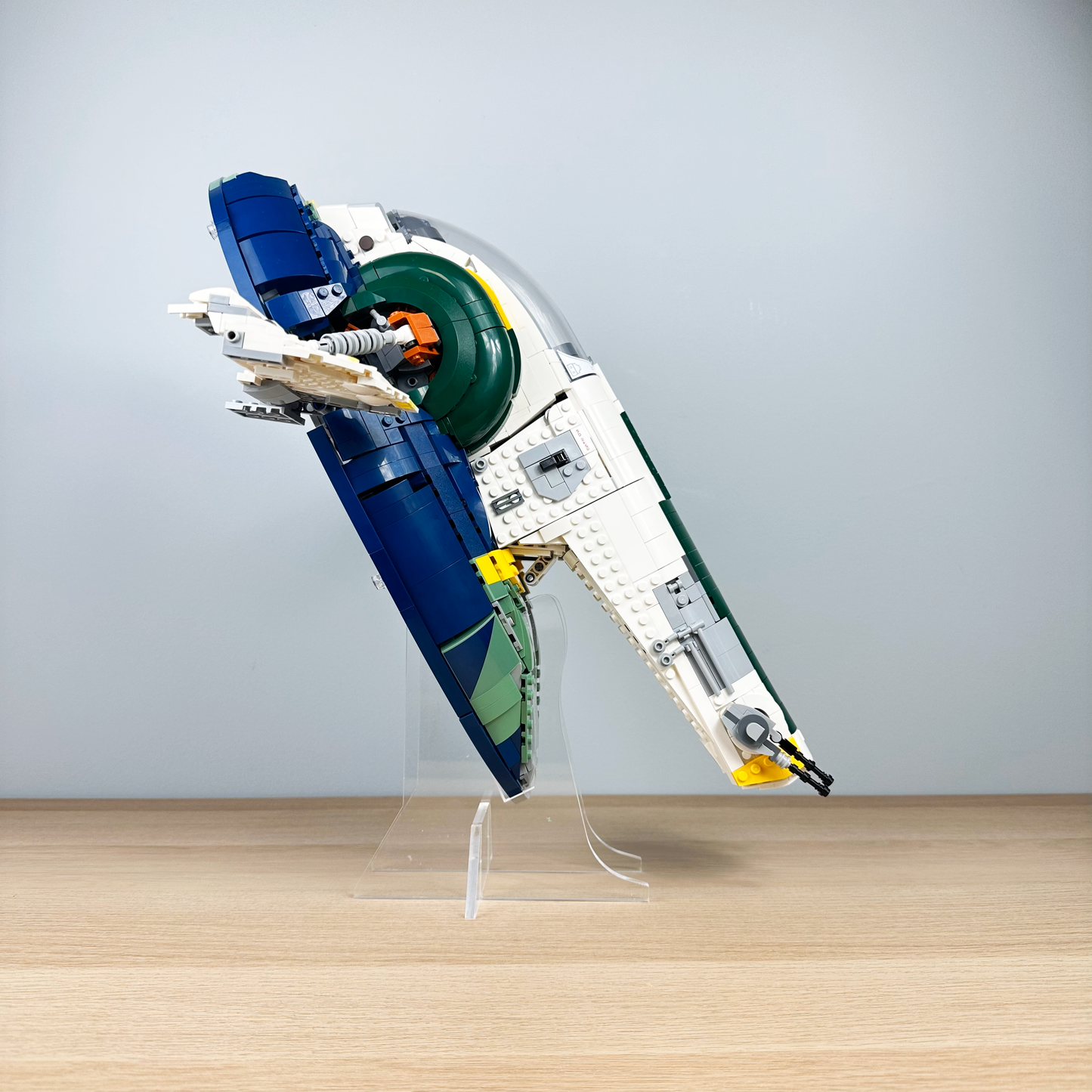 Acrylic Display Stand compatible with Lego Jango Fett's Starship (75409)