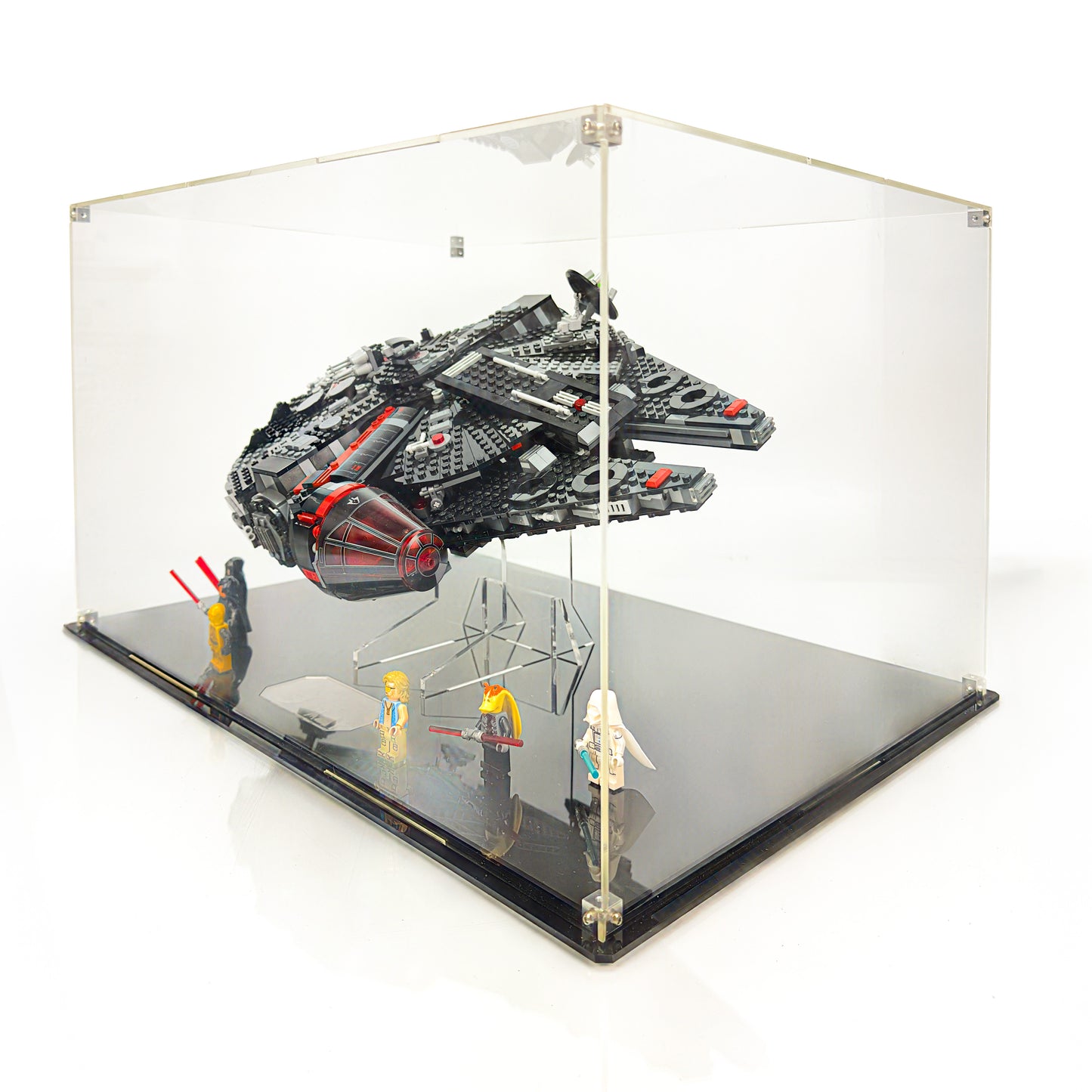 Acrylic Display Case for LEGO® Star Wars The Dark Falcon 75389 - Angled