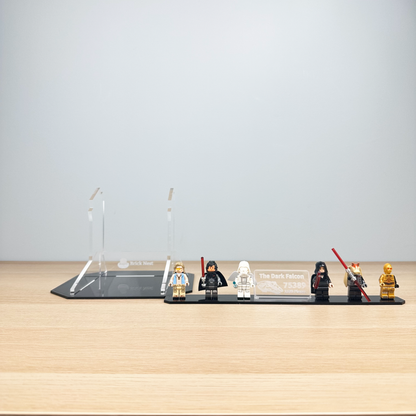 Acrylic Display Stand with Black Base Plate for LEGO® Dark Falcon 75389