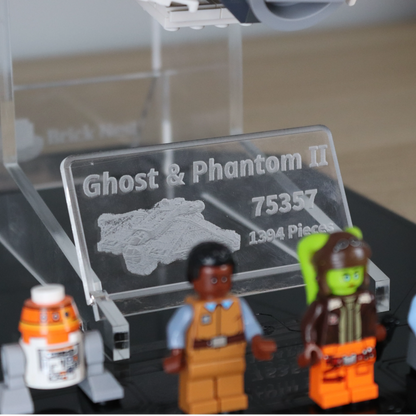 Acrylic Display Stand for The Ghost and Phantom II with Black Base