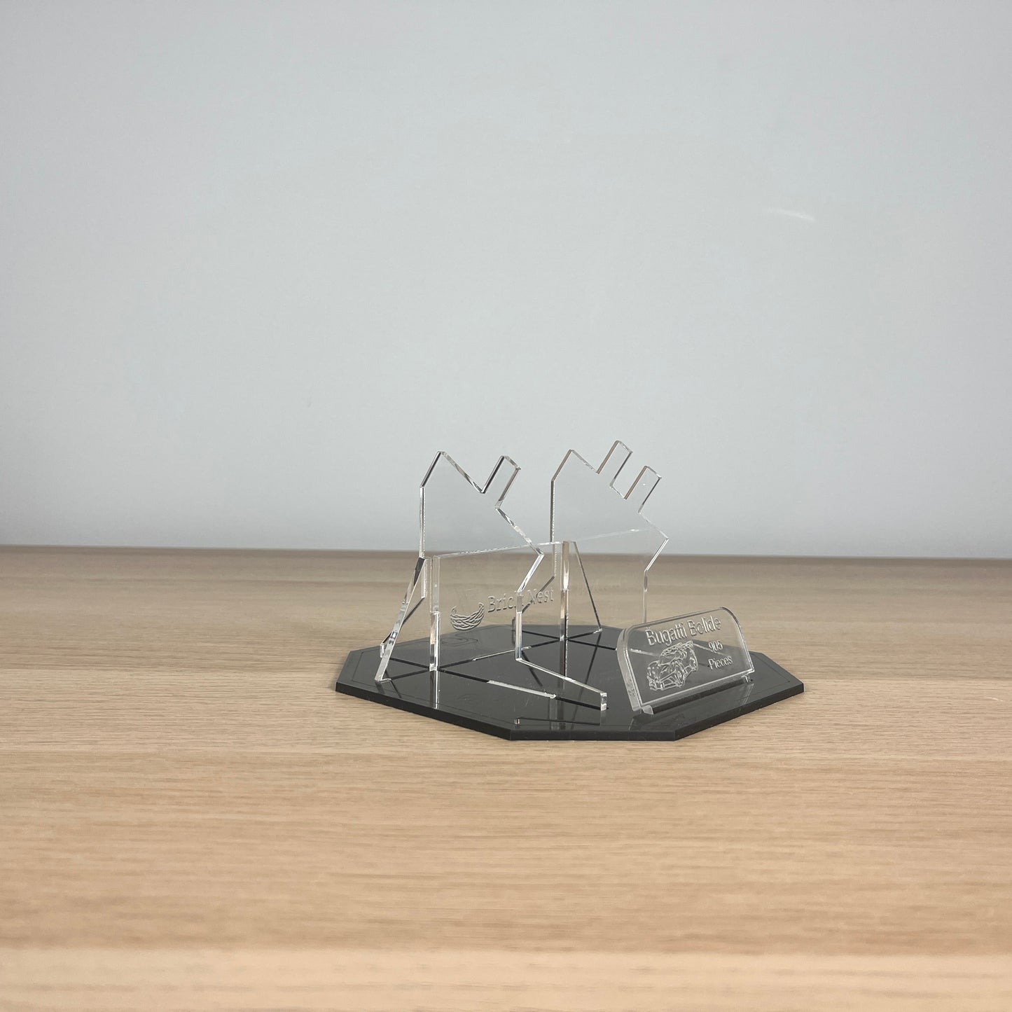 LEGO® Bugatti Bolide Acrylic Display Stand w/ Black Base (42151/42162)