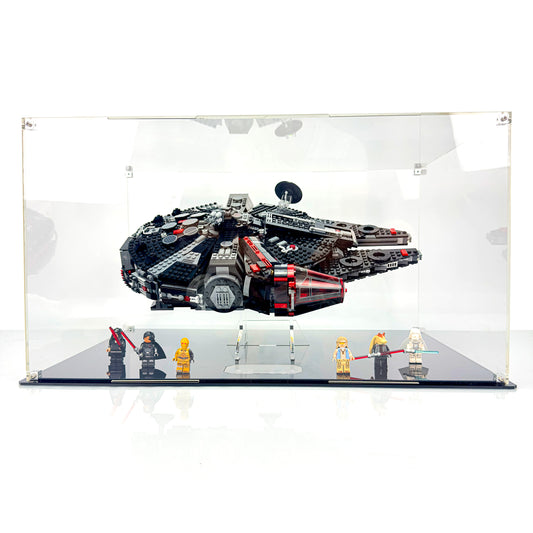 Acrylic Display Case for LEGO® Star Wars The Dark Falcon 75389 - Angled