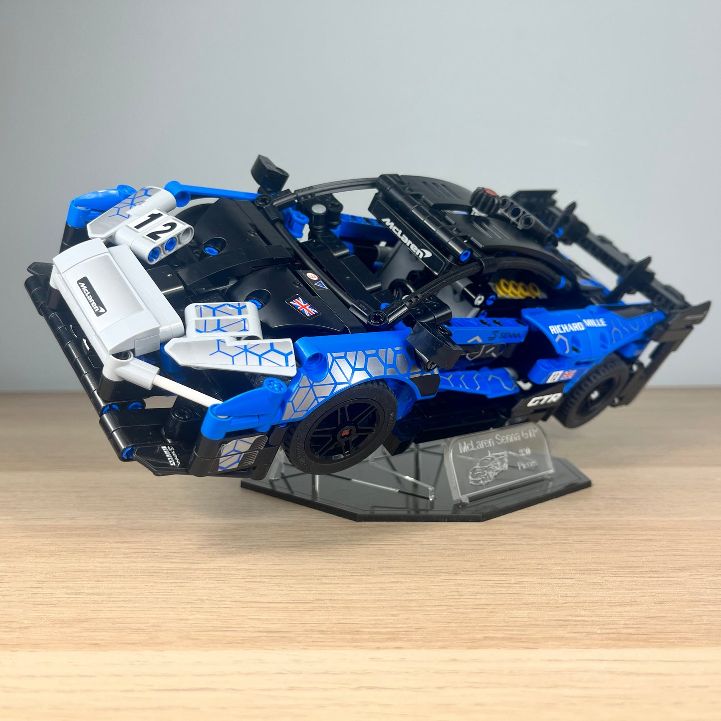 LEGO® McLaren Senna GTR Acrylic Display Stand w/ Black Base (42123)