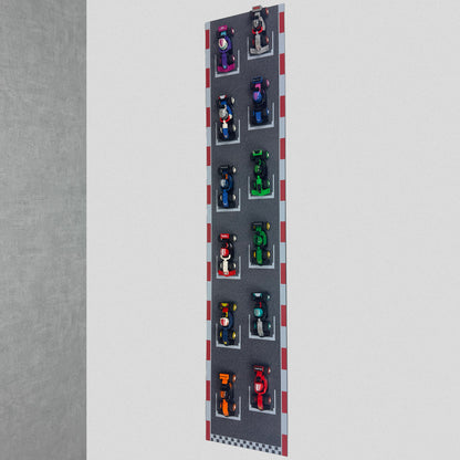 Wall Mounted Display Stand for LEGO® F1® Collectible Race Cars (71049)