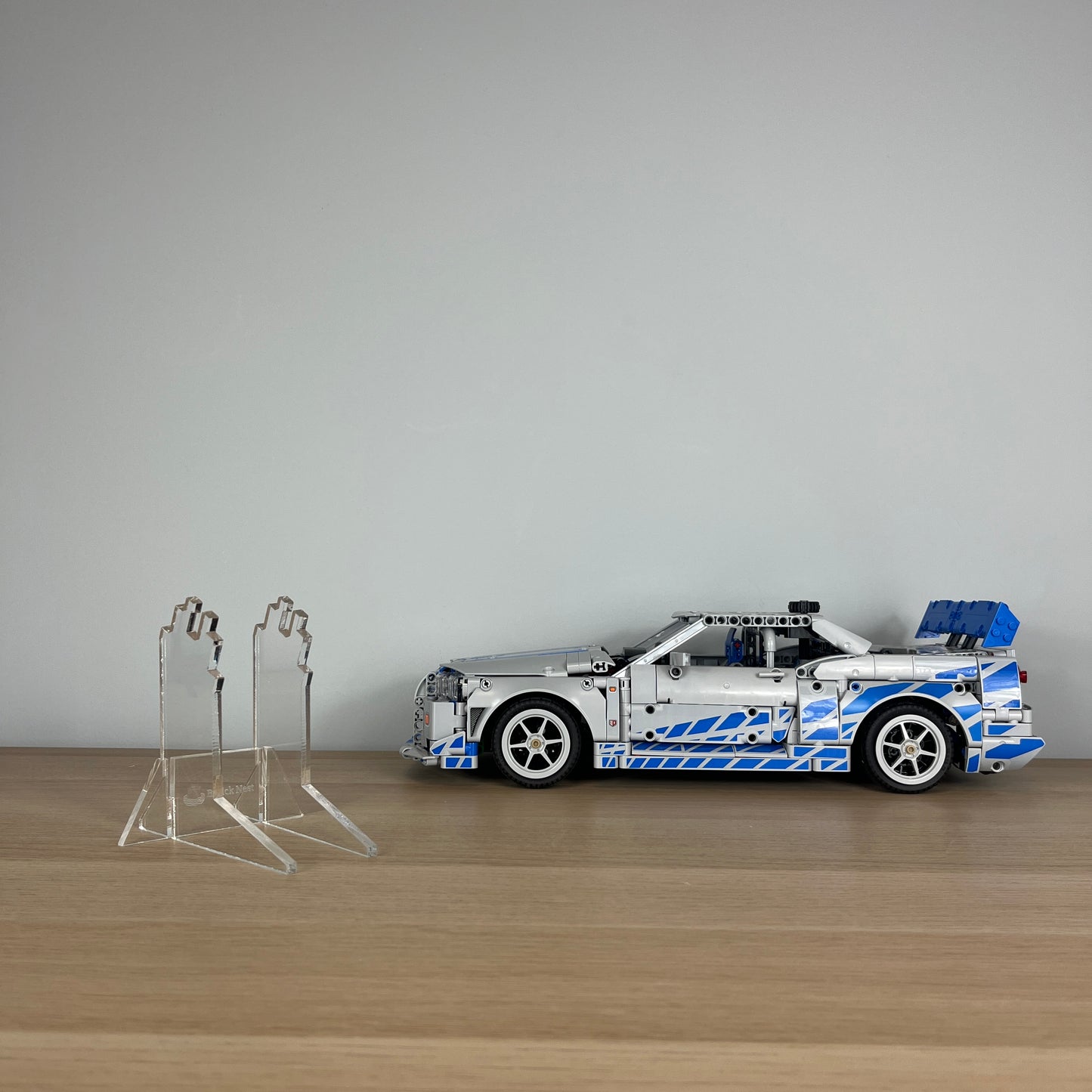 Acrylic Display Stand compatible with Lego Nissan Skyline GT-R (R34) (42210)