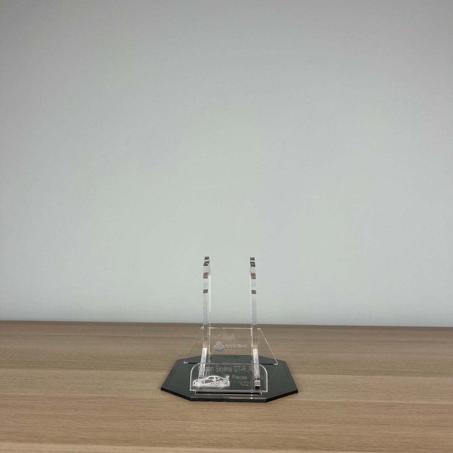 Acrylic Display Stand with Black Base for LEGO® Nissan Skyline GT-R (R34) 42210