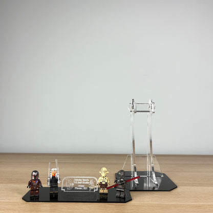 Acrylic Display Stand with Black Base for LEGO® Star Wars Ahsoka Tano’s T-6 Jedi Shuttle 75362