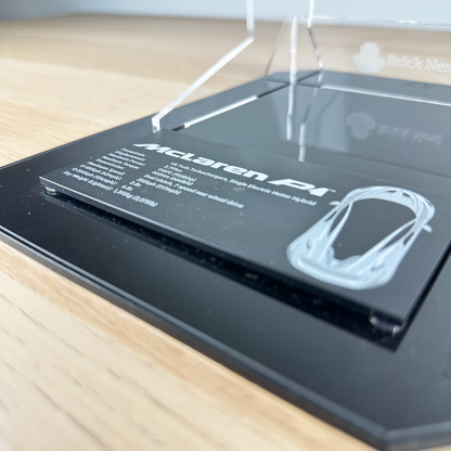 Acrylic Display Stand for LEGO® McLaren P1 with Black Base (42172)