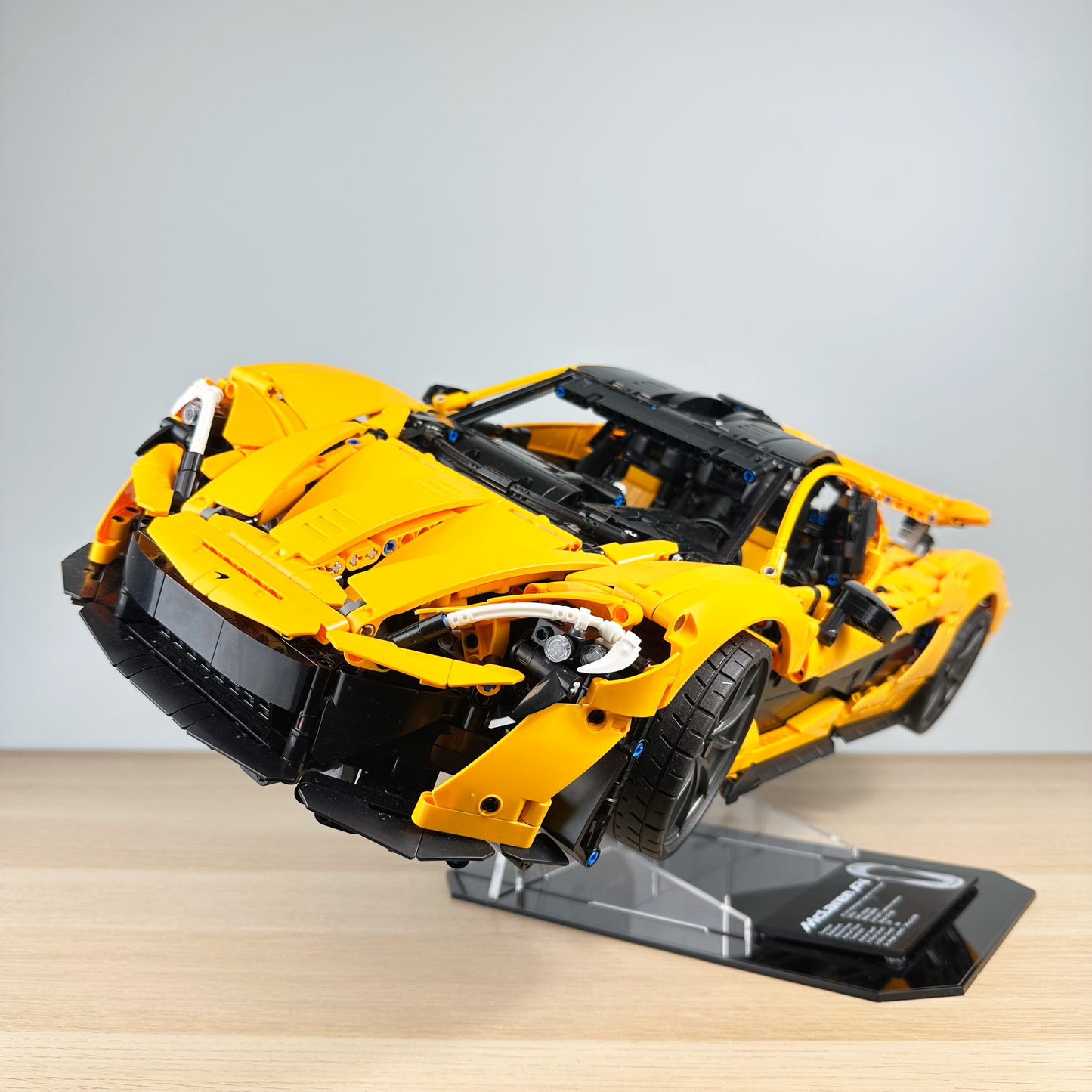Acrylic Display Stand for LEGO® McLaren P1 with Black Base (42172)