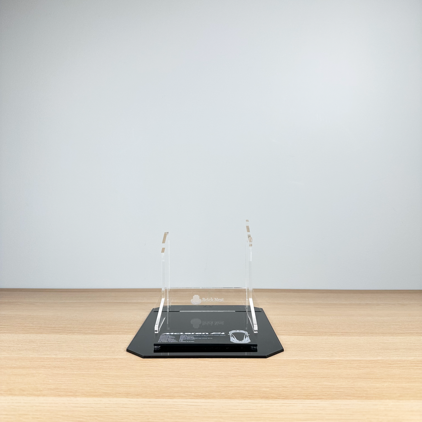 Acrylic Display Stand for LEGO® McLaren P1 with Black Base (42172)