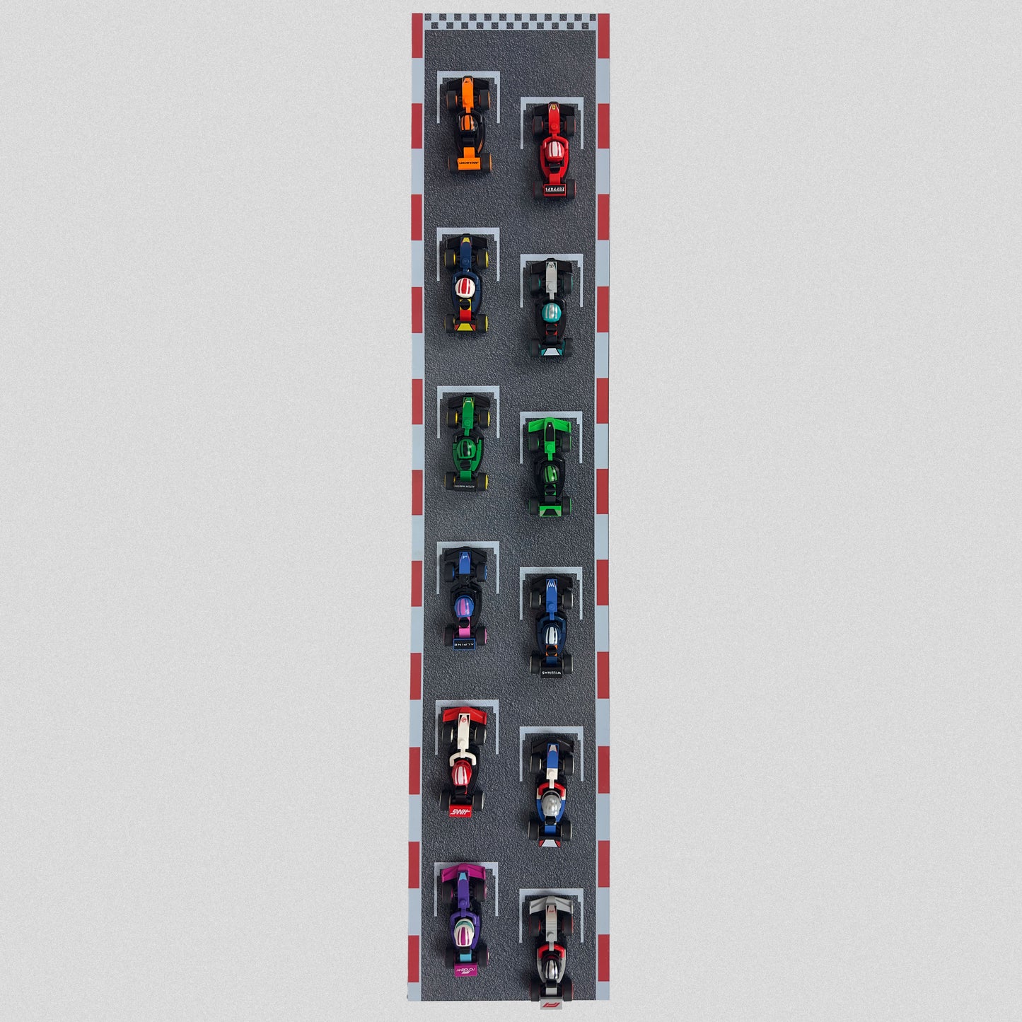 Wall Mounted Display Stand for LEGO® F1® Collectible Race Cars (71049)