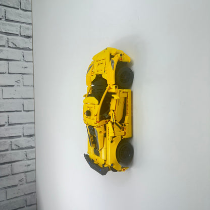 Vertical Wall Mount for Lego Chevrolet Corvette Stingray 42205