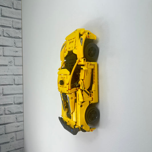 Vertical Wall Mount for Lego Chevrolet Corvette Stingray 42205